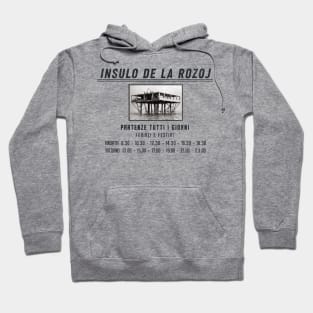 Insulo de la Rozoj - Rose Island - Departures Every Day Hoodie